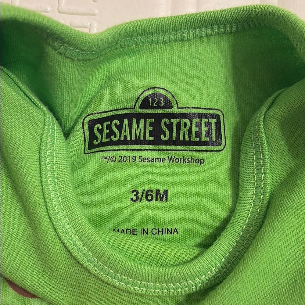 Sesame Street Blue Baby Onesie - Picture 5 of 16